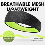 Braylin Men's Sport Headbands, 3-Pack Sweat Wicking