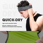Braylin Men's Sport Headbands, 3-Pack Sweat Wicking