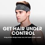 Braylin Men's Sport Headbands, 3-Pack Sweat Wicking
