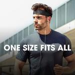 Braylin Men's Sport Headbands, 3-Pack Sweat Wicking