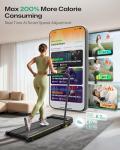 UREVO 2-in-1 Folding Treadmill with Dual Display