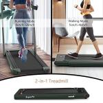 Goplus 2-in-1 Folding Electric Treadmill with Bluetooth