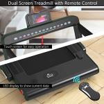 Goplus 2-in-1 Folding Electric Treadmill with Bluetooth