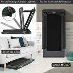 Goplus 2-in-1 Folding Electric Treadmill with Bluetooth