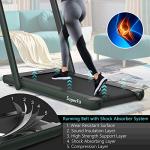 Goplus 2-in-1 Folding Electric Treadmill with Bluetooth