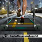 Goplus 2-in-1 Folding Electric Treadmill with Bluetooth