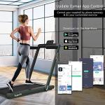 Goplus 2-in-1 Folding Electric Treadmill with Bluetooth