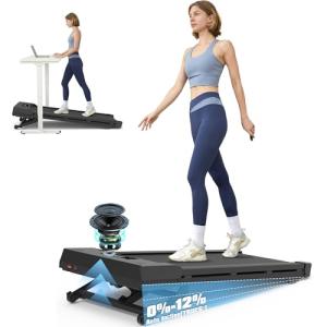 PACEROCKER Under Desk Treadmill with Auto Incline