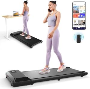 DeerRun 2-in-1 Under Desk Treadmill with Remote
