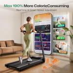 UREVO Smart Treadmill with Adjustable Desk Workstation