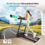 UREVO Smart Treadmill with Adjustable Desk Workstation