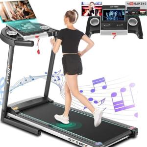 Smart Foldable Treadmill with TV and WiFi