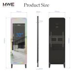 32" Smart Gym Mirror with Touchscreen & Apps
