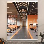 ROOMTEC 48"x32" Frameless Fitness Wall Mirror