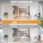 ROOMTEC 48"x32" Frameless Fitness Wall Mirror