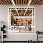 Koonmi 47"x47" LED Wall Gym Mirror
