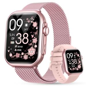 Smart Fitness Watch with Heart Rate & Call Features
