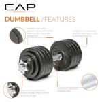 CAP Barbell 52.5-Pound Adjustable Dumbbell Set