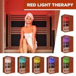 OnxyEdge 2-Person Infrared Sauna with Red Light Therapy