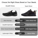 Obsidian Black Deadlift Shoes for Weightlifting