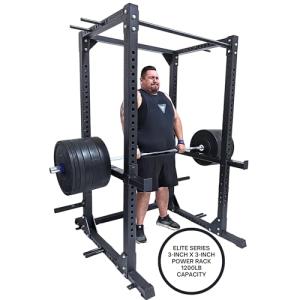 HULKFIT Elite Series 3"x3" Power Cage Squat Rack