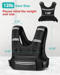 Mieakvool Adjustable Weight Vest for Workouts