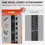 Mikolo Folding Wall Mount Squat Rack with Pull Up Bar