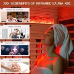 Infrared Sauna for 2-3 People with Touch Control