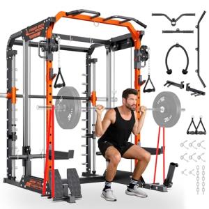 YOLEO Smith Machine with Dual Pulley System