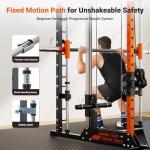 YOLEO Smith Machine with Dual Pulley System