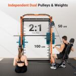YOLEO Smith Machine with Dual Pulley System