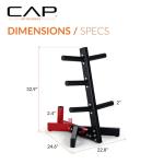 CAP Barbell Olympic Weight Plate Storage Rack