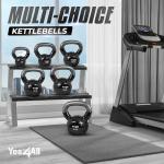 Yes4All Vinyl Coated Kettlebell Set, 20-25 lbs