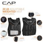 CAP Barbell Adjustable Weighted Vest, 20 Pounds