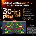 AERLANG Extra Large Portable Push Up Board