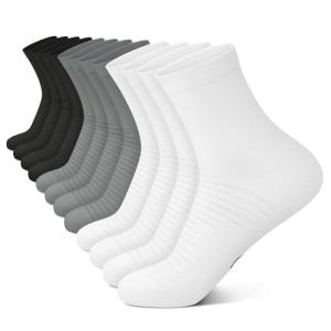 6 Pairs of Compression Ankle Socks for Active Lifestyle