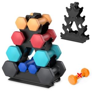 4-Tier Dumbbell Rack for Home Gym Storage