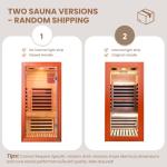 ToTibuy 1-Person Far Infrared Sauna with Speakers