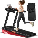 Compact 3-in-1 Folding Treadmill with Incline