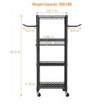 FUTASSI S1 Workout Equipment Organizer with Wheels