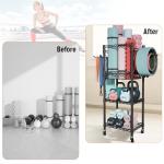 FUTASSI S1 Workout Equipment Organizer with Wheels