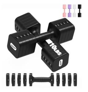 Adjustable 20LB Dumbbell Set for Home Gym