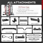 Pooboo Multi-Functional Power Cage with Attachments