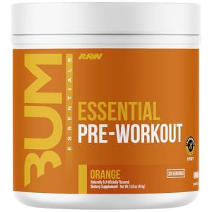RAW Essential Pre-Workout Powder - Orange Flavor