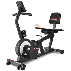 KeppiFitness Recumbent Exercise Bike with Magnetic Resistance