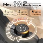 KeppiFitness Recumbent Exercise Bike with Magnetic Resistance