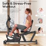 KeppiFitness Recumbent Exercise Bike with Magnetic Resistance
