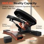 Sportsroyals Resistance Stair Stepper with Handlebar