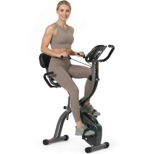 Folding Recumbent Exercise Bike with Adjustable Resistance
