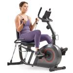 Sunny Health Smart Recumbent Bike with Bands